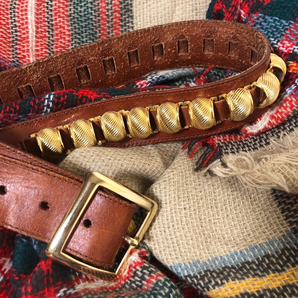 Vintage Designer Genuine Leather Belt